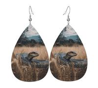 Snake Waiting For Prey Leather Earring Creative Leather Earrings Fashion Earring For Accessories Beach Daily