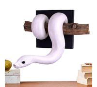 Snake Wall Decor - 3D Realistic Gothic Resin Figurine with Branch, Gothic Snake Decor | For Home Bedroom Living Room Outdoor Bathroom Indoor Office Patio Garden Apartment