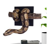 Snake Wall Decor - 3D Realistic Gothic Resin Figurine with Branch, Gothic Snake Decor | For Home Bedroom Living Room Outdoor Bathroom Indoor Office Patio Garden Apartment