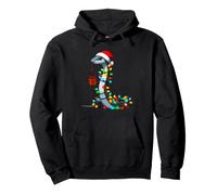 Snake Wearing Santa Hat Holding A Present Box Boys Cute Xmas Pullover Hoodie