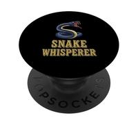 Snake Whisperer Funny Snake Lover Reptile Enthusiast PopSockets Adhesive PopGrip