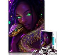 Snake Woman Puzzles for Adults Teens 1000 Pieces,for Educational Game Challenge Toy for Is Ideal As A Gift for The Whole Family (38x26cm)