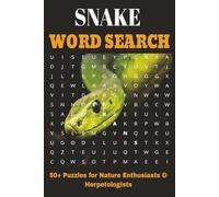 Snake Word Search: 50+ Word Search Puzzles with Easy to Read Print about Snakes, Snake Species from all over the Word, Venomous and Harmless | 6 x 9 ... Enthusiats, Herpetologist and Puzzle Lovers