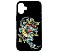 Snake x Apple x Garden of Eden x Adam & Eve Neo-Traditional Case for iPhone 16 Plus