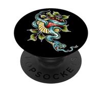 Snake x Apple x Garden of Eden x Adam & Eve Neo-Traditional PopSockets Adhesive PopGrip