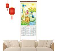 Snake Year Calendar - Chinese New Year Calendar, Snake Zodiac Wall Calendar, Snake Year Calendar 2025, Hanging Scrolling Chinese Calendar 20