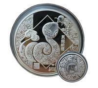 Snake Year Coin,Chinese Year of the Snake Coin,Round Chinese New Year Collection Coin - Lucky Craft Memorial Keepsake for Classmates,