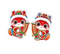 Snake Year Door Stickers Decorations Easy to Apply Snake Year Door Stickers Home Decoration for Homes and Businesses Cultural Heritages