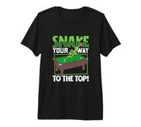 Snake Your Way to The Top - Billiards Premium T-Shirt