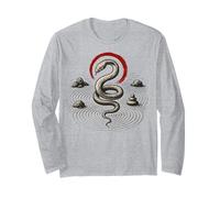 Snake Zen Circle Rock Serpent Symbol Nature Balance Long Sleeve T-Shirt