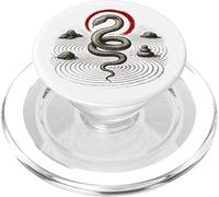 Snake Zen Circle Rock Serpent Symbol Nature Balance PopSockets PopGrip for MagSafe