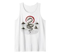 Snake Zen Circle Rock Serpent Symbol Nature Balance Tank Top