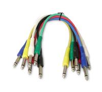 Snakebite 6 Professional Patch Cables. Mono, straight, jack to jack connectors. Ideal for linking guitar effects pedals or use on studio patchbays