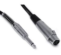 Snakebite Professional XLR Female to 1/4" Jack Cable. Ideal lead for mics, mixers, studio and live applications. Noiseless OFC (1 Metre)