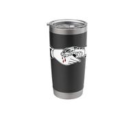 Snakebite Traditional Tattoo Flash Black Stainless Steel Insulated Tumbler