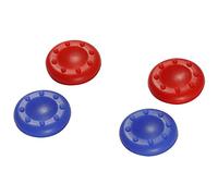 Snakebyte Four Analog Stick Control Caps for the Playstation 4 Controller -2x Red and 2x Blue