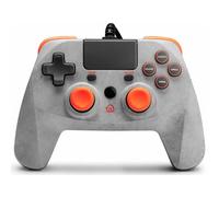 snakebyte GAMEPAD 4S - gray / orange - Controller for PlayStation 4 / PS4 Slim / Pro / PS3, analog dual joysticks, PC compatible (Windows 7/8/10), 3m cable length, touchpad, haptic feedback
