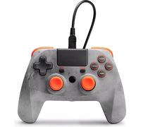 snakebyte PS4 GAME:PAD 4 S Wireless Bluetooth - Rock Edition - Grey/Orange - Compatible with all Playstation 4 Models (PS4)