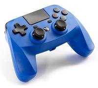 Snakebyte PS4 GAME:PAD 4S - Wireless bluetooth Controller for PlayStation 4 / PS4 Slim / Pro, analog dual joysticks, PC compatible (Windows 7/8/10), 3.5mm headphone jack, touchpad, Blue