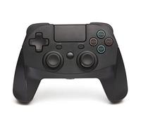 Snakebyte PS4 GAME:PAD 4S - Wireless bluetooth Controller for PlayStation 4 / PS4 Slim / Pro, analog dual joysticks, USB C Cable, PC compatible (Windows 7/8/10), 3.5mm headphone jack, touchpad, Black