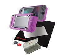 Snakebyte Tough Kit Hardcase Plus H9 Glass Screen Protector and Cleaning Cloth/Analog Control Caps/Game Case for use with Nintendo Switch, Pink