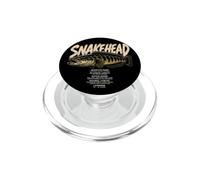 Snakehead Angler Fishing Graphic Fish Dad Men Boys PopSockets PopGrip for MagSafe