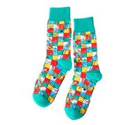 Snakes and Ladders Pattern Unusial Cotton Reach Socks Funky Colorfull Bright Pair Crew Animation Cartoon Funky Gift for Him Her Kid Child Girlfriend Boyfriend Animal Print Mid-Calf Red Green