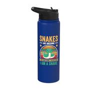 Snakes are Awesome I'm Awesome Therefore I Am A Snake Stainless Steel Insulated Water Bottle
