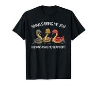 Snakes Bring me Joy Humans Make My Head Hurt Value Graphic T-Shirt