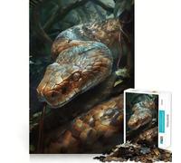 Snakes Charm Puzzles for Adults 1000 Puzzles Strengthen Memory Anxiety Relief Smooth Edge Warm Surprise (50x75cm)