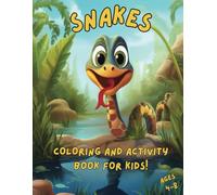 Snakes Coloring and Activity Books for Kids! Cute and easy pages and activities