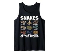 Snakes of The World Educational Snake Reptile Lover Kids Tank Top