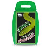 Top Trumps Snakes Classics Card Game, learn interesting facts about the King Cobra, Death Adder and the Grass Snake in this educational packed game, 2 plus players makes a great gift for ages 6 plus