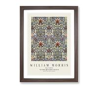 Snakeshead Vol.2 By William Morris Classic Painting Framed Wall Art Print, Ready to Hang Picture for Living Room Bedroom Home Office Décor, Walnut A2 (64 x 46 cm)