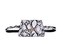 Snakeskin Pattern Clutch Bag for Women - Colorful PU Leather Envelope Shoulder Handbag - Elegant Crossbody Purse for Evening Party - Fashionable Animal Print Chain Bag Multicolor