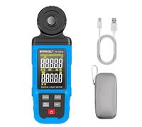 SNAKOL Spectral Illuminance Meter, High Precision Digital Lux Meter Handheld Ambient Temperature Measurer, Range up to 300,000 Lux, Luxmeter with 4 Digit Color LCD Screen (SK-8301A)