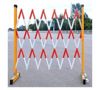 SnamicE Expandable Metal Barricade,Folding Barricade Barrier Insulated Telescopic Tubular Post Traffic Fence Made of Composite Material Lightweight Easy to Move and Store,Red-120x250cm,Red-120x400cm