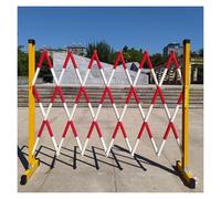 SnamicE Expandable Metal Barricade,Retractable Traffic Fence Expandable Barricade Fence with 2 Wheels Traffic Barrier for School Construction Sites,Red-120x800cm,Red-120x700cm