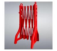 SnamicE Expandable Metal Barricade,Safety Construction Fence,Folding Barricade Portable Road Safety Barrier for Places with Large Crowds Schools and Construction Sites,Red,Red