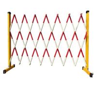 SnamicE Expandable Metal Barricade,Safety Folding Barricade,Traffic Fence Folding Barricade Barrier Suitable for Places with Large Crowds in Schools and Airports,Red-120x800cm,Red-120x500cm
