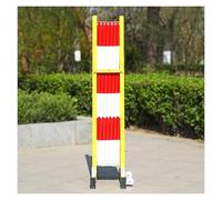 SnamicE Expandable Metal Barricade,Traffic Fence Portable Pedestrian Safety Barrier Fence Base for Places with Large Crowds Schools and Construction Sites,Yellow-120x300cm,Red-120x600cm