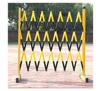 SnamicE Expandable Metal Barricade,Traffic Fence Portable Pedestrian Safety Barrier Fence Base for Places with Large Crowds Schools and Construction Sites,Yellow-120x300cm,Yellow-120x600cm