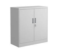 SnamicE File Cabinet Filing Cabinet Metal File Cabinet, Lateral Filing Cabinet with Locking, Double Cabinet Door Storage Cabinet for Home Office, 33.4" L×35.4" H×15.3" D, White,