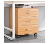 SnamicE Modern Lockable Wooden File Cabinet Large Office Storage Solution with Side Compartment Stylish Floor Filing Cabinet for Home & Office Organization,A-One Size