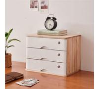 SnamicE Solid Wood Filing Cabinet,Fully Assembled,Lockable Storage Box,1/2/3/4 Drawers,Office & Home,A4/Letter File With Desk Drawer,E-3 layer,A-3 layer