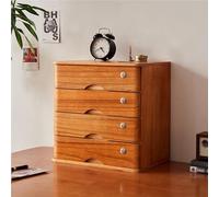 SnamicE Solid Wood Filing Cabinet,Fully Assembled Storage Box With Lock,A4 Letter,1-4 Drawer Home Office Cabinet,3-Tier Desk Drawer Solution For Workspace,E-4 layer,D-4 layer