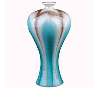 SnamicE Traditional Ceramic Flower Vases Retro Dried Flowers Vase Luxurious Decorative Vases Vintage Flower Vase Ceramic Home Decorations for Home Decor Wedding Living,L-H32xl16cm