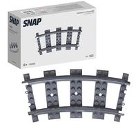 SNAP 32 x Curved Rails R40, Building Block Set for Trains, Track System of the Train Series, Construction Building Blocks Compatible, DIY Gift for Adults and Children in Miniature and Model Making