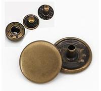 Snap Button Fastener,Press Studs,12 Sets 12~20mm Rust Proof Metal Buttons, Sew-On for Clothing Repair, Handbag Crafting(Bronze,12mm+633#)