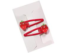 Snap Cartoon S 3D Strawberry Hairpin For Kids Fruit Resin Cute S Headwear Styling Tools Hair Accessories